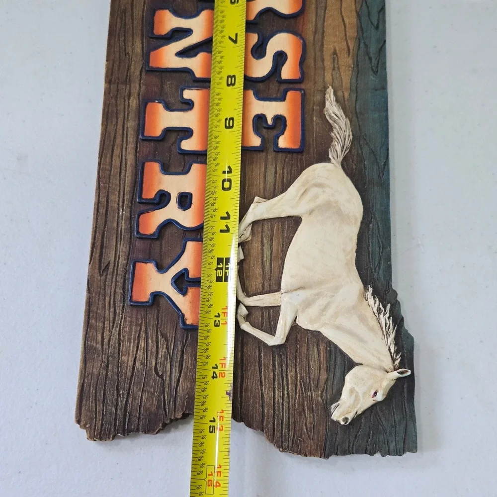 Vanmark Horse Country Wall Plaque Branding Iron Collection Rustic Western Decor